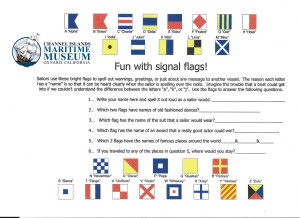 signal flag with new logo